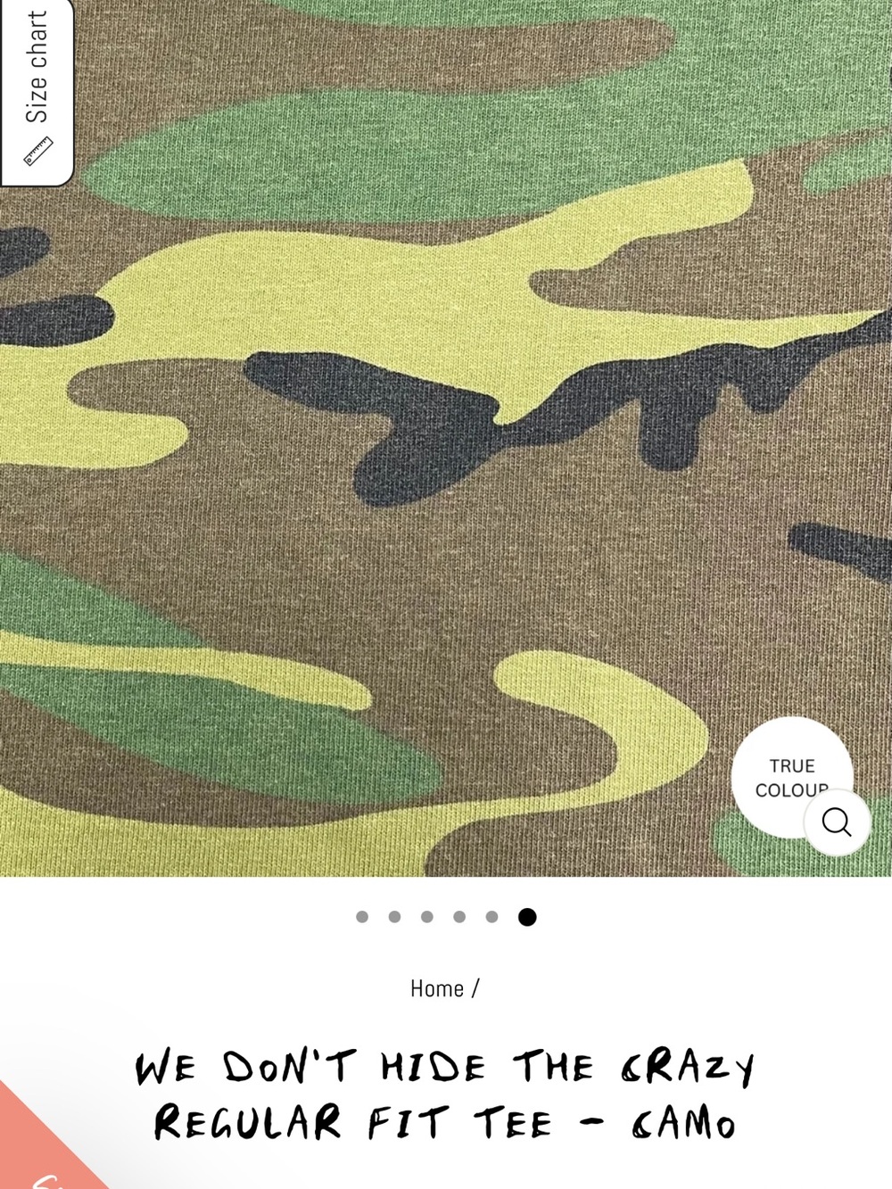 SABBI We Don't Hide The Crazy Regular Fit Tee - Camo Green